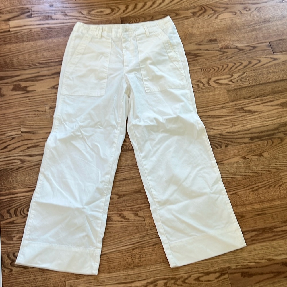 Velvet by Graham & Spencer White Wide-Leg Pants